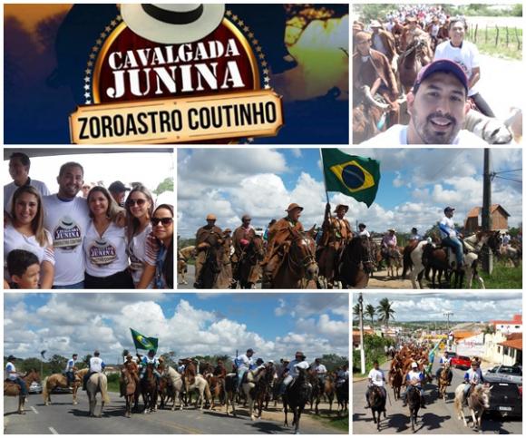 PMP e Secretarias de Turismo e Cultura realizaram á 1º Cavalgada Junina Zoroastro Coutinho em Puxinanã no dia 11 de Junho de 2017